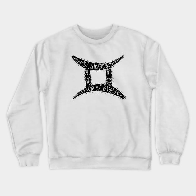 Gemini Symbol Crewneck Sweatshirt by OsFrontis